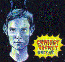 Chrissy is bashing someone's head in with a guitar